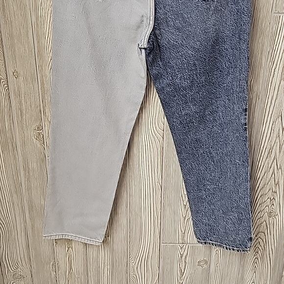 PACSUN 2 Tone Sided High Rise Straight Jeans Womens Size 27 - Picture 7 of 13